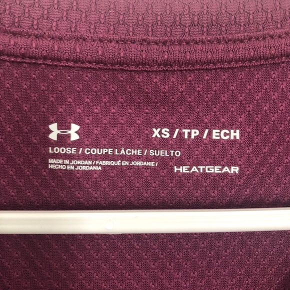 Under Armour Workout Short-Sleeve Top - Plum - Picture 3 of 3